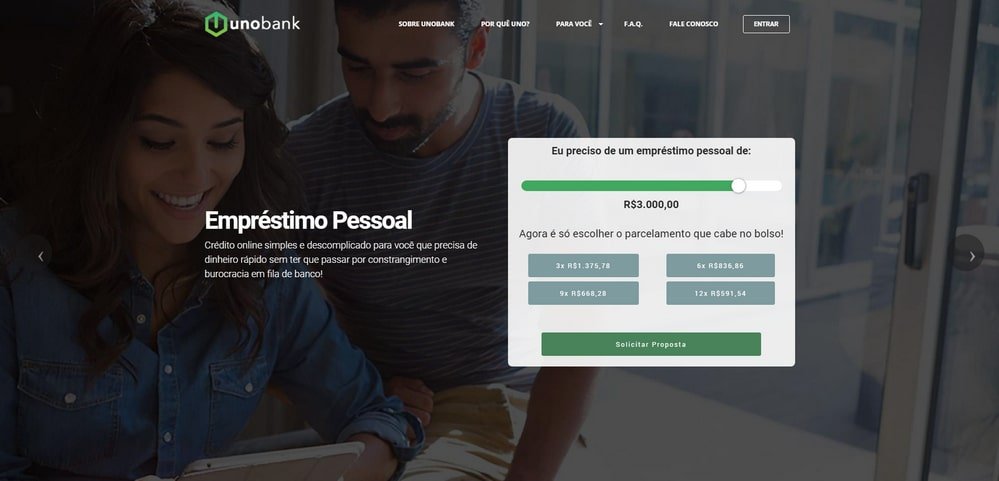 UnoBank - Crédito online simples e descomplicado